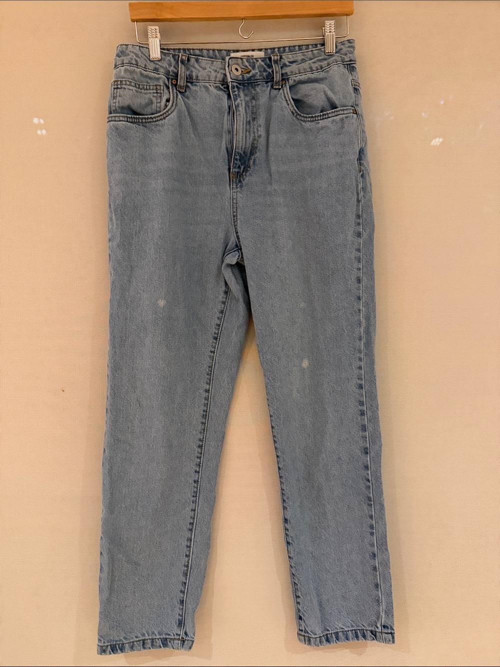 Women’s Light Blue Denim Jeans - “mom” Straight Fit